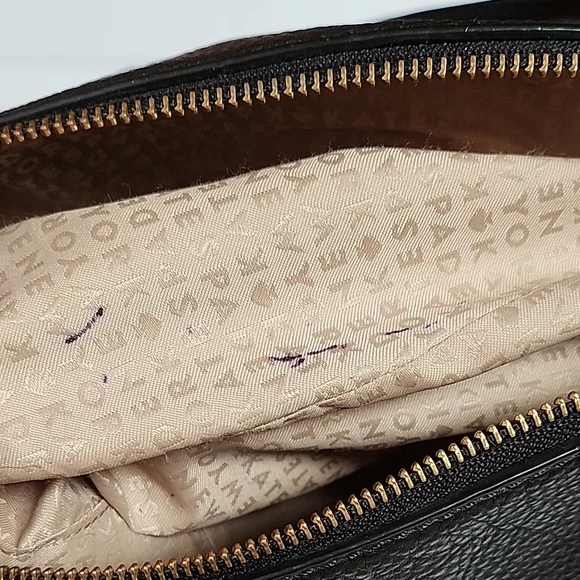 Kate Spade Black Pebbled Leather Shoulder Bag